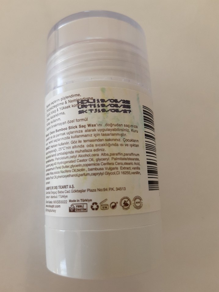 MIXUP! Hindistan Cevizi ve Bambu Özlü Stick Wax - Görsel 3