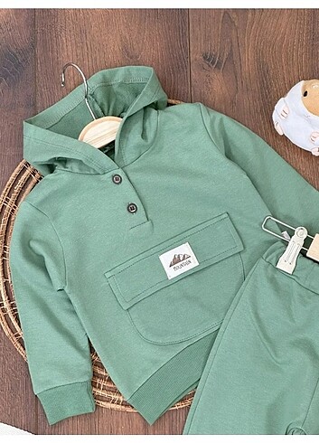 Zara ERKEK BEBEK ÇOCUK KAPŞONLU TAKIM