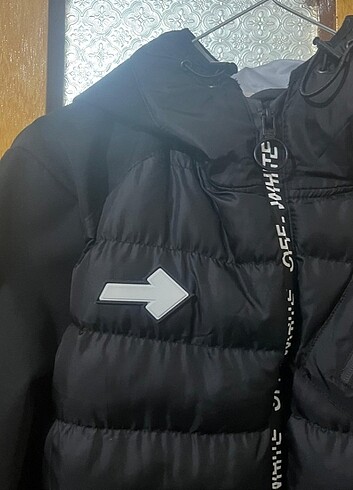 m Beden siyah Renk Sezon mont Offwhite