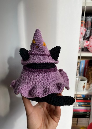 Walt Disney World Halloween Siyah Örgü Kedi Peluş Oyuncak