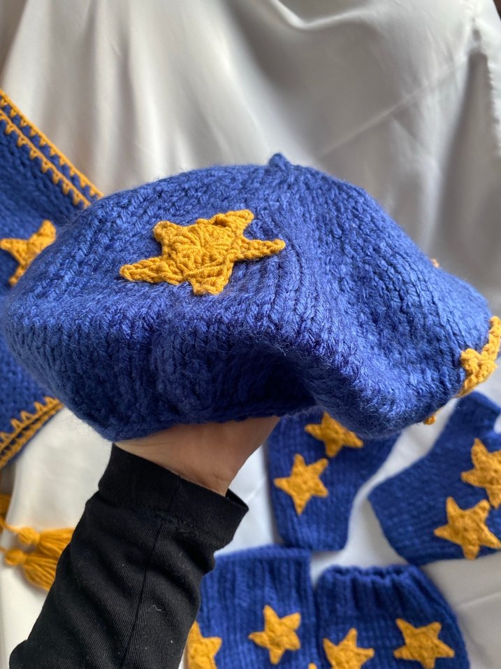 Yıldızlı Örgü Set - Görsel 4