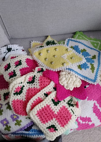 Renkli Örgü cehizlik lifler - Görsel 3