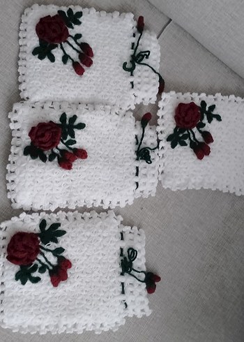 Renkli Örgü cehizlik lifler - Görsel 5