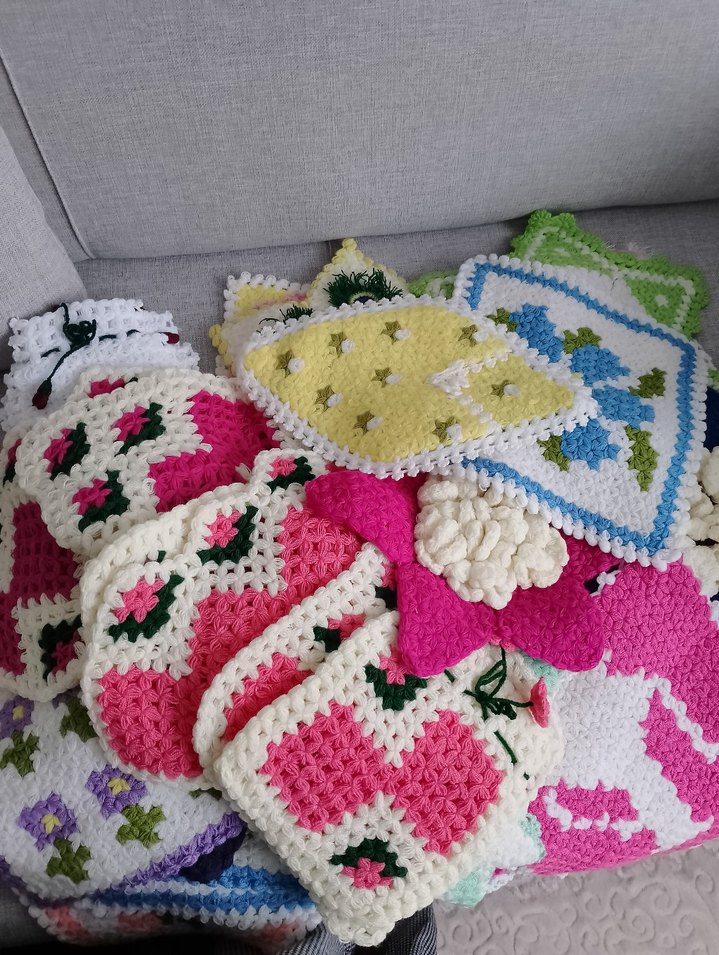 Renkli Örgü cehizlik lifler - Görsel 3