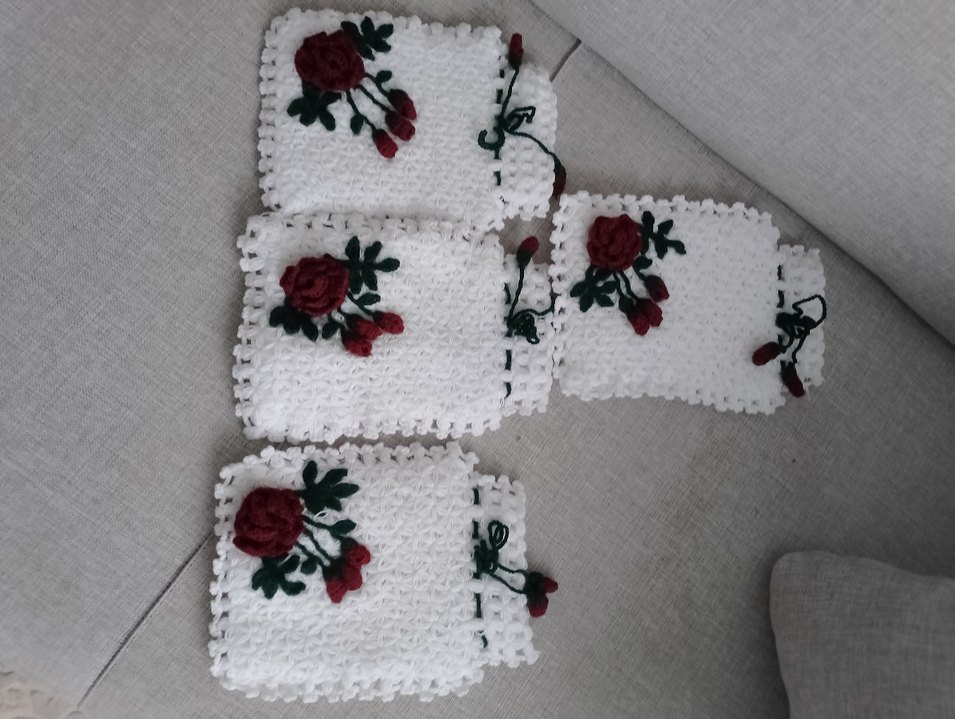 Renkli Örgü cehizlik lifler - Görsel 5