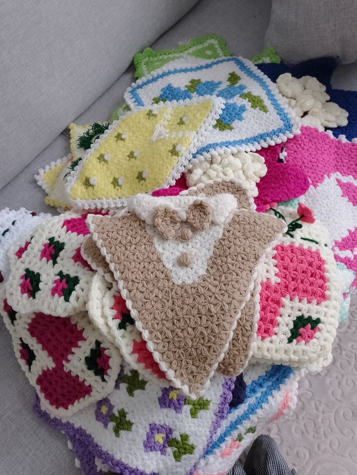 Renkli Örgü cehizlik lifler - Görsel 4