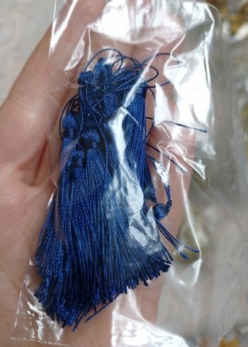 Mavi Bohem Püsküller - Görsel 4