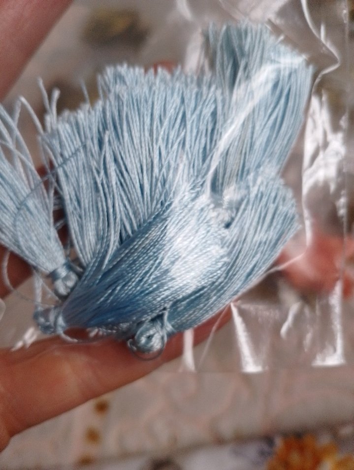 Mavi Bohem Püsküller - Görsel 5