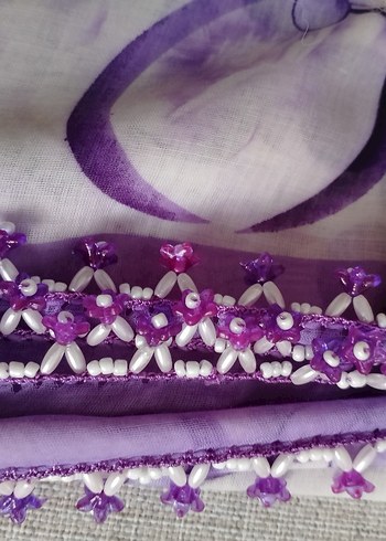 taşlı cehizlik tülbent - Görsel 3