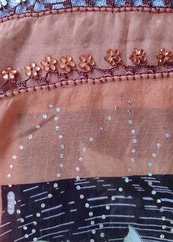 taşlı cehizlik tülbent - Görsel 6