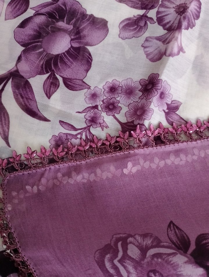 taşlı cehizlik tülbent - Görsel 5