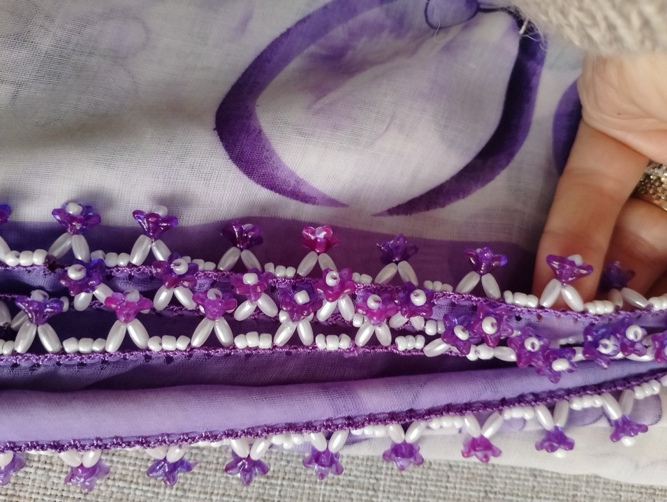 taşlı cehizlik tülbent - Görsel 3