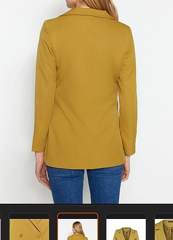 40 Beden yeşil Renk Blazer ceket 