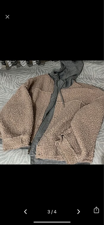 m Beden oversize peluş ceket