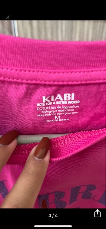 m Beden Kıabi pembe t-shırt