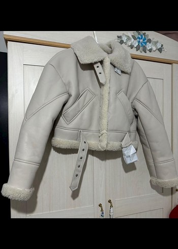 Stradivarius İçi yünlü deri ceket