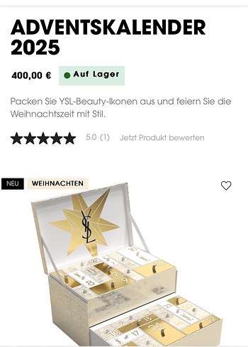  Beden YSL Advent Calendar 2025