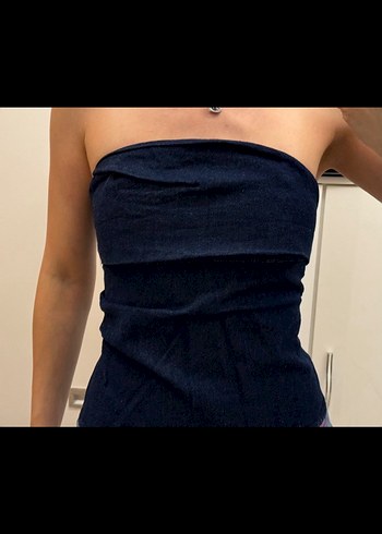 Zara straplez kot arkası femuarlı bluz