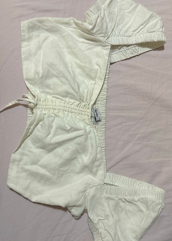 s Beden Bershka Keten Crop Bluz Kolları Volümlü