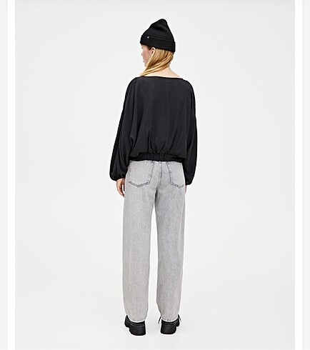 Pull and Bear pull and bear siyah gömlek