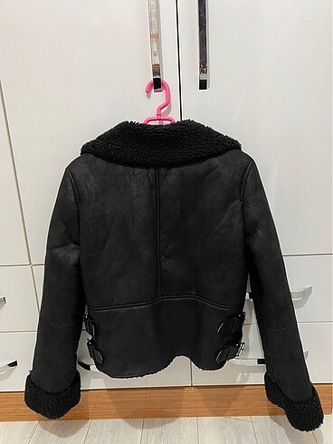 l Beden bershka siyah biker ceket