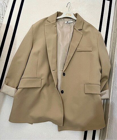 m Beden ten rengi Renk Taş rengi blazer ceket