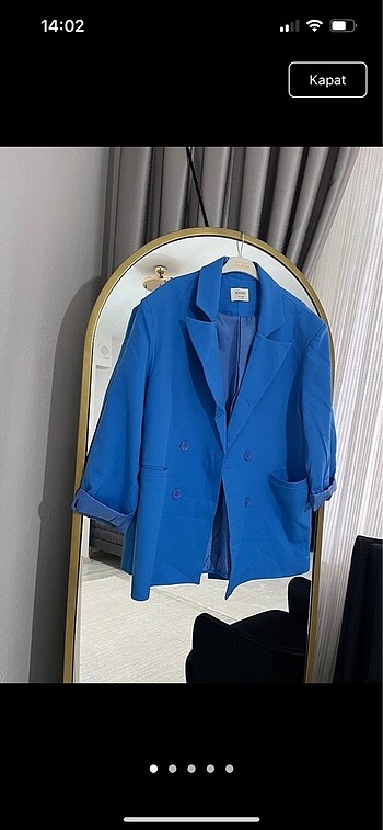 Mavi blazer ceket