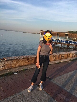 26 Beden lacivert Renk Flare Jean