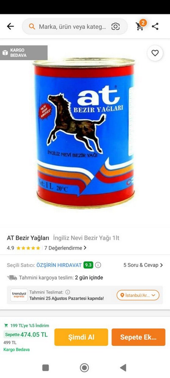 İngiliz Nevi At Bezir Yağı Konservesi - Görsel 3