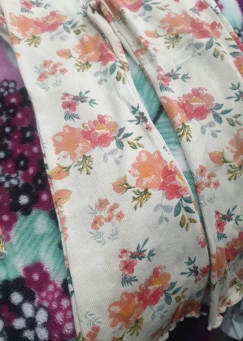 Çiçek Desenli Rahat kız çocuk takım - Görsel 2