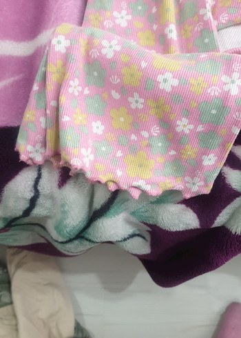 Kız Çocuk Pembe Çiçekli Takımı - Görsel 4