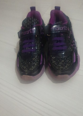 Kız Çocuk Mor Yılan Desenli Sneakers - Görsel 2