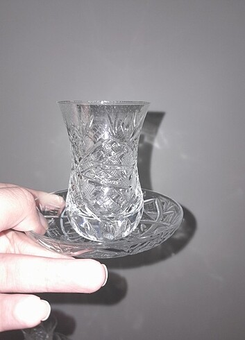 Kesme kristal çay bardağı takım