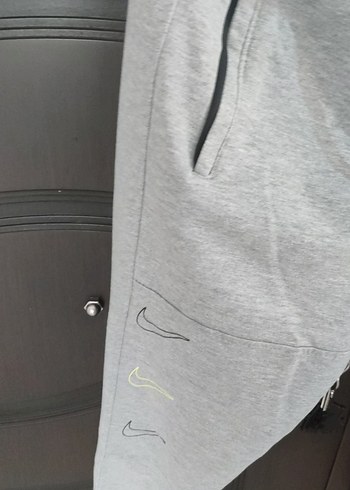 Gri Nike Fermuarlı Erkek Eşofman Altı - Görsel 6