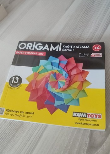 Renkli Origami Kağıt Katlama Sanatı Seti