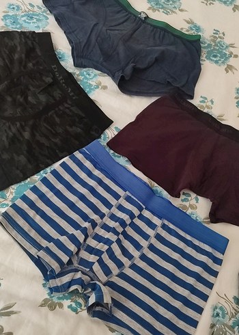 Standart Beden Beden çeşitli Renk Çocuk Çok Renkli Boxer Seti