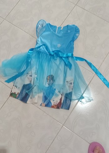Diğer Kız Çocuk Mavi Elsa elbıse