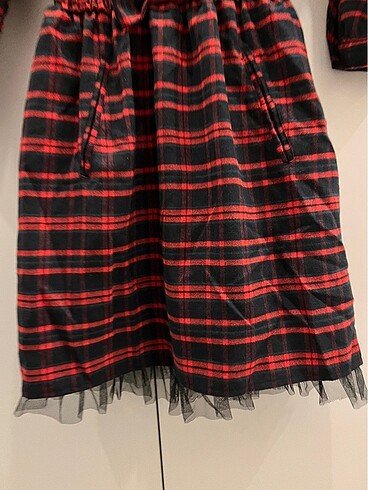 Tül detaylı elbise - Görsel 6