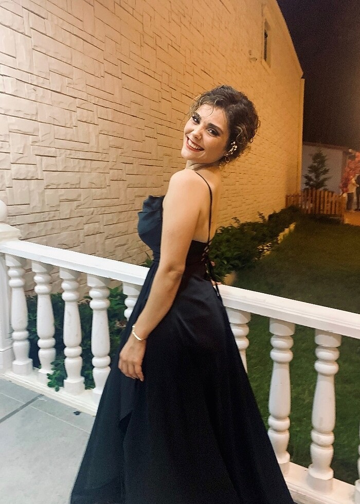 Siyah abiye elbise - Görsel 3