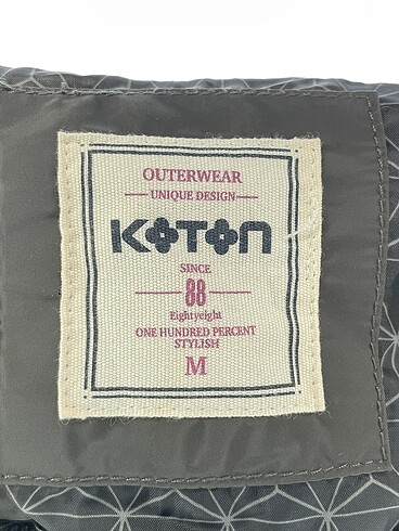 m Beden haki Renk Koton Yağmurluk %70 İndirimli.