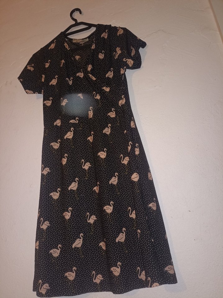 Düğmeli Siyah Baskılı Hamile Bluzu - Görsel 3