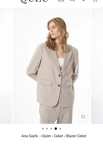 m Beden camel Renk Bej Blazer Ceket