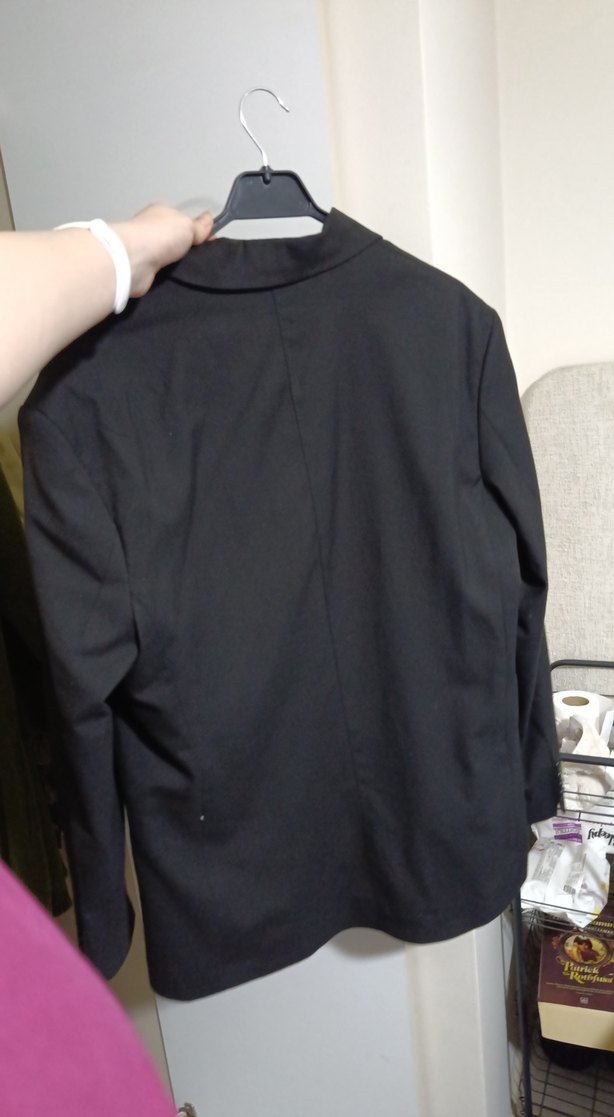 Siyah Düğmeli Erkek Midi Ceket - Görsel 2