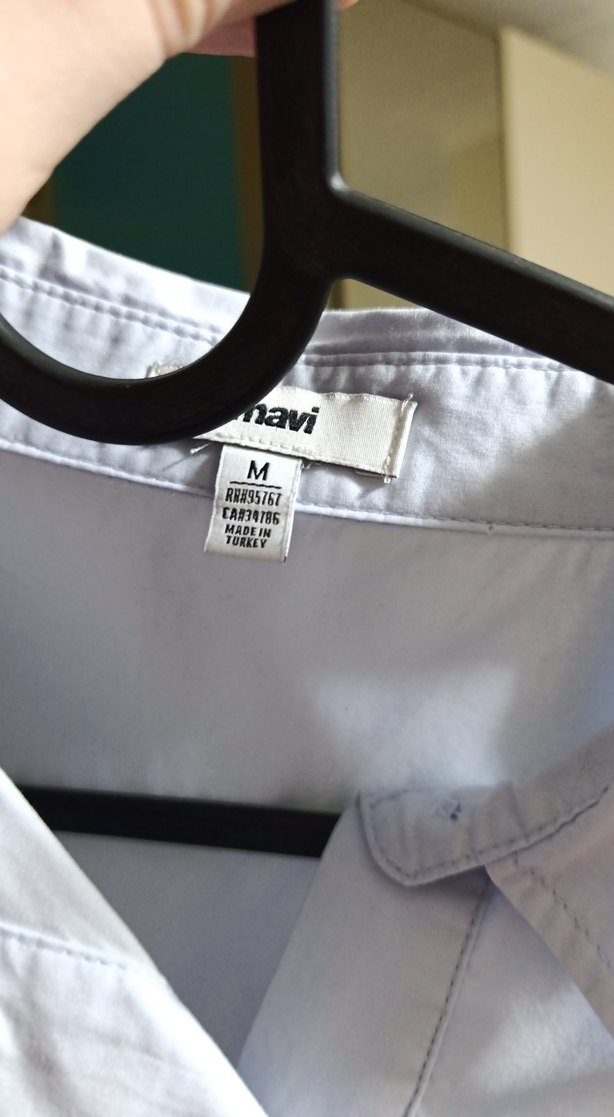 acik mavi Düğmeli Kadın Gömlek - Görsel 4