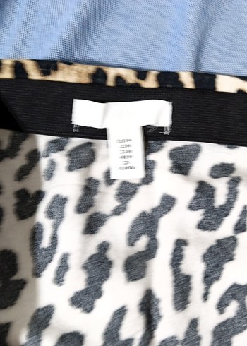 Leopar Desenli Uzun Drapeli Etek - Görsel 4