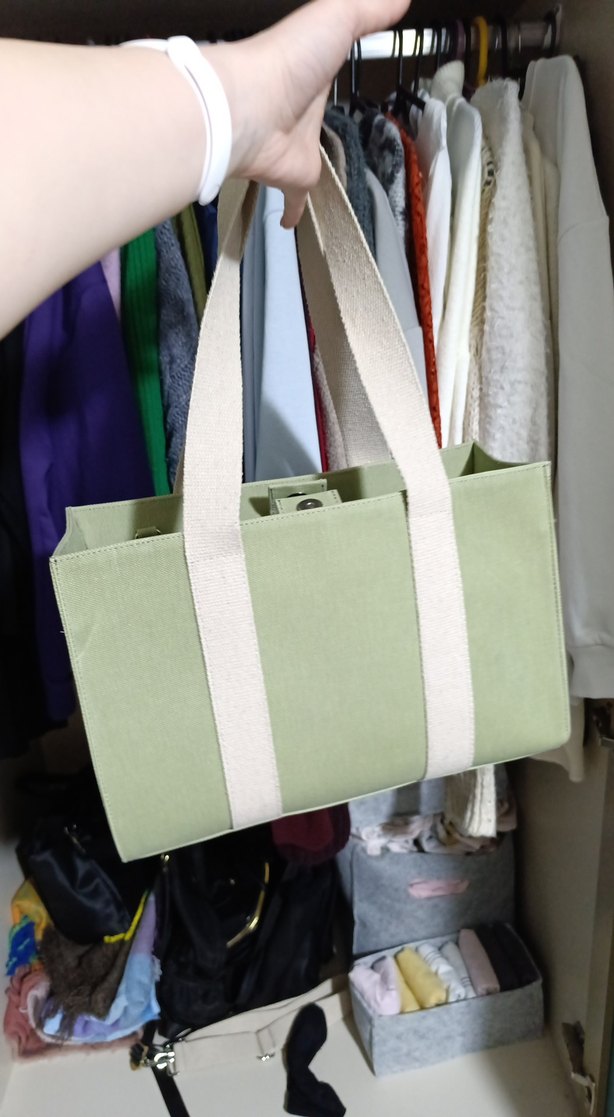 Yeşil Baskılı Kadın Günlük Çanta - Görsel 3