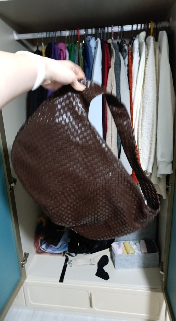 Kahverengi Deri Kadın Omuz Çantası - Görsel 2