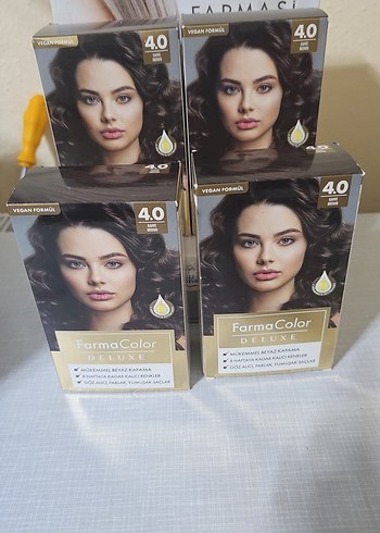 FarmaColor Deluxe Saç Boyası 4.0 Koyu Kahve - Görsel 2
