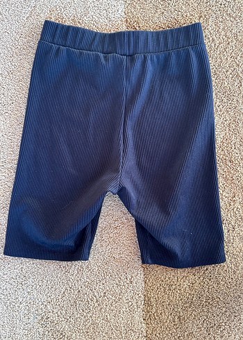 H&M H&M Siyah Elastik Bel Bisiklet Şortu