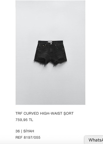 Siyah Yüksek Bel Mini Denim Şort